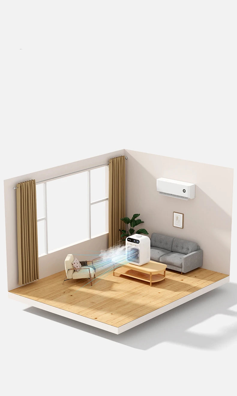 ZaiXiao Portable Mini Air Conditioner Cooler Fan Water Cooling Fan  Conditioning air cooler For Office Mobile  Conditioner