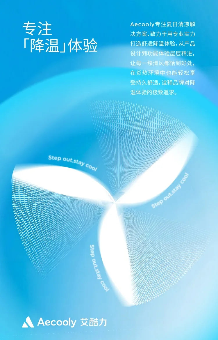 3-in-1 Foldable Hanging Neck Fan Ice Cooling Handheld Fan Silent Rechargeable Mini Fan