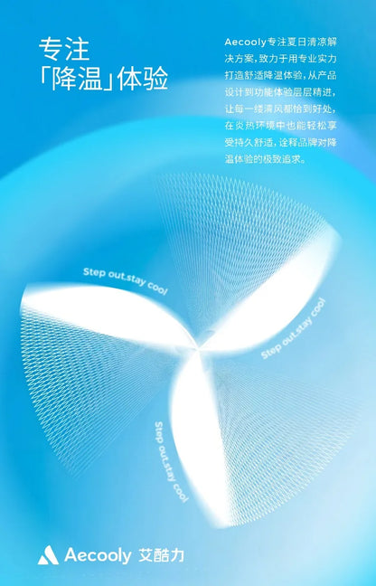3-in-1 Foldable Hanging Neck Fan Ice Cooling Handheld Fan Silent Rechargeable Mini Fan