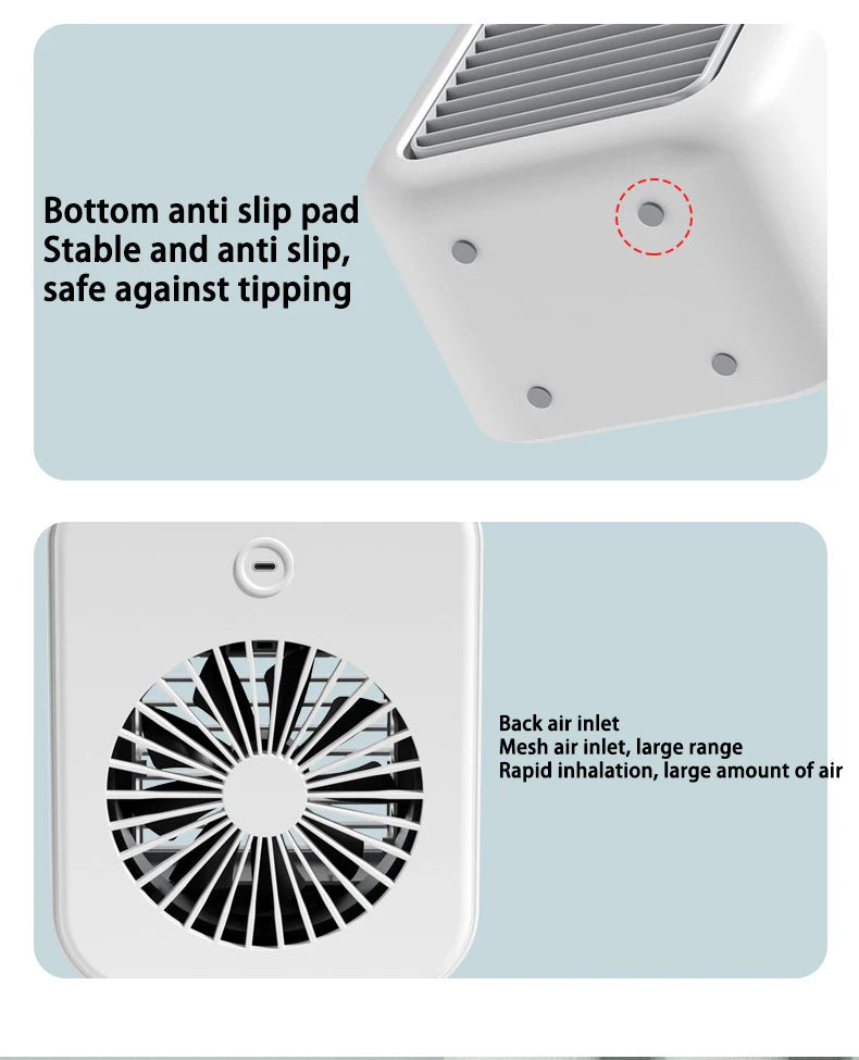 ZaiXiao Portable Mini Air Conditioner Cooler Fan Water Cooling Fan  Conditioning air cooler For Office Mobile  Conditioner