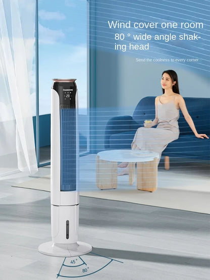 220V Portable Air Conditioning Fan with No Blades, Longhorn Cooler for Home, Office and Bedroom C