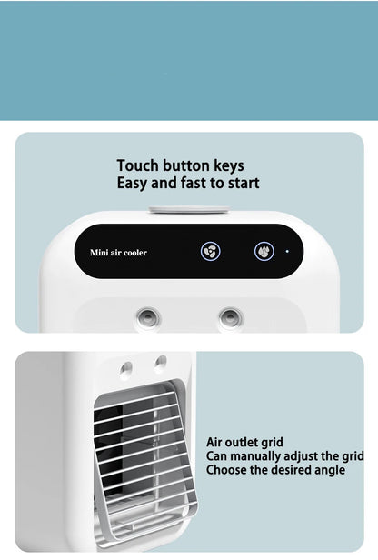 ZaiXiao Portable Mini Air Conditioner Cooler Fan Water Cooling Fan  Conditioning air cooler For Office Mobile  Conditioner