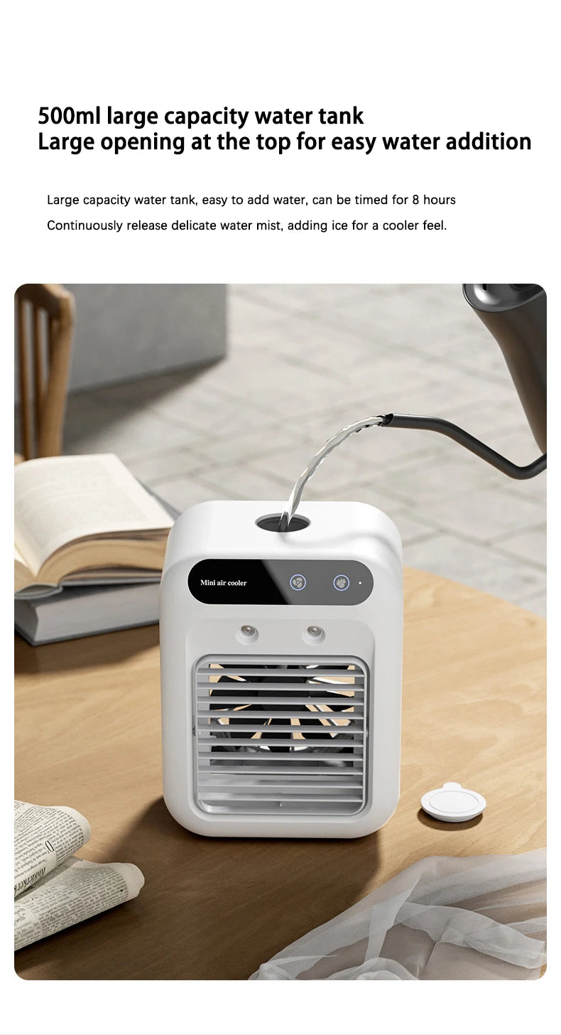 ZaiXiao Portable Mini Air Conditioner Cooler Fan Water Cooling Fan  Conditioning air cooler For Office Mobile  Conditioner